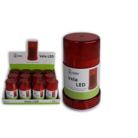 VELON LED ROJO 6.5X10.8 CM NO INCLUYE PILAS