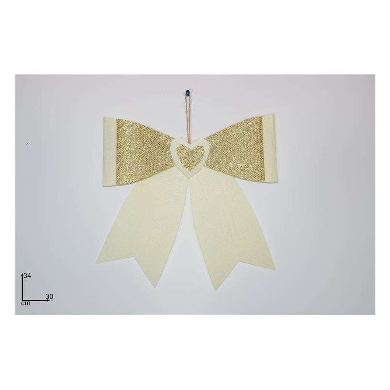 FIOCCO FELTRO 30X34 BIANCO/ORO                    