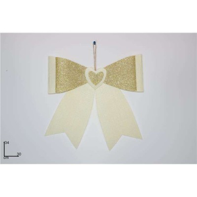 FIOCCO FELTRO 30X34 BIANCO/ORO                    