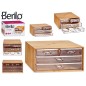 CAJA ACRILICA BAMBU ORGANIZADORA RECTA