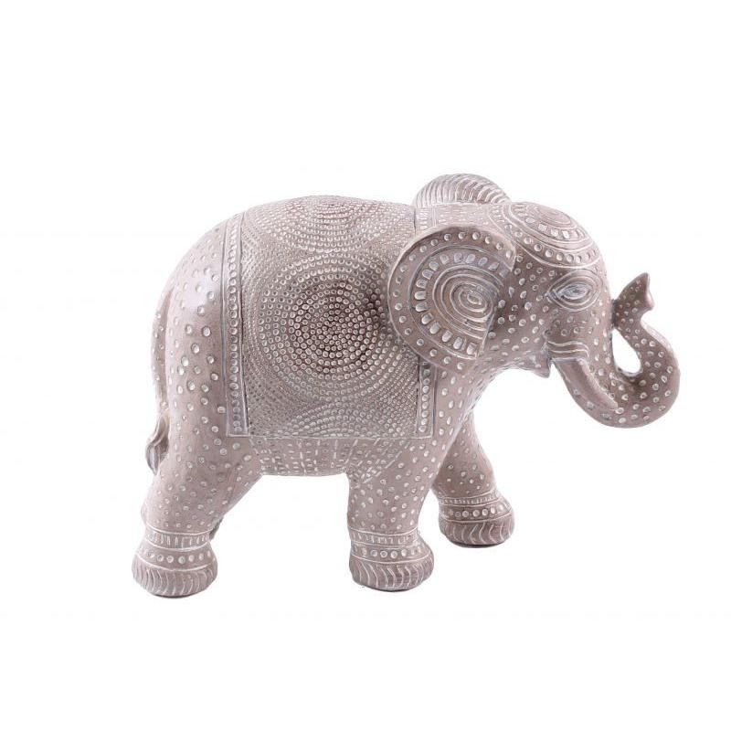 ELEFANTE DECORADO POLIRESINA 29*12*21 CM