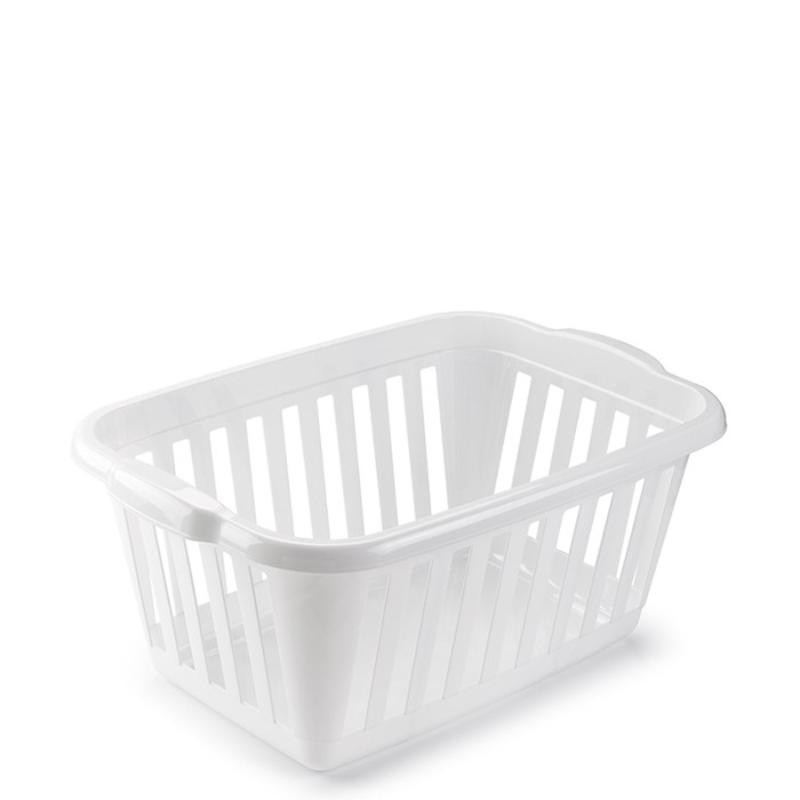 CESTA ROPA RECTANGULAR BLANCO