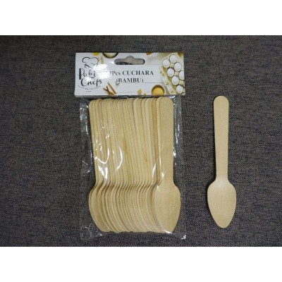 PACK CUCHARA BAMBU 24 PCS                         