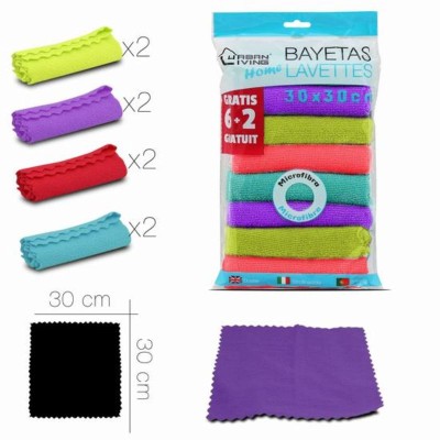 BAYETA X8 4 COLORES 30X30 CM