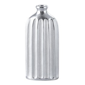 FLORERO PORCELANA PLATA 16X9X36 CM.