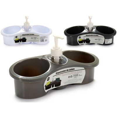 DISPENSADOR JABON ESTRO PLASTICO SURT.