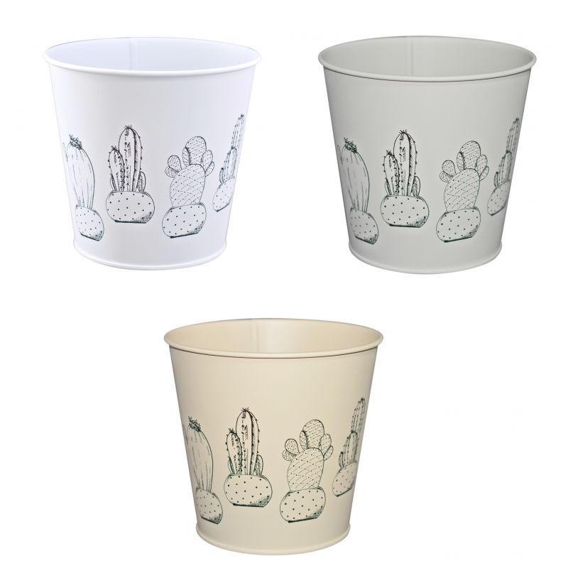 MACETA LATON 3 COL SURT 16*12*15 CM