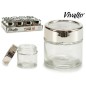 BOTE REDONDO CRISTAL TRANSPARENTE CON