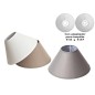 PANTALLA MOON 3 STD 30 CM C/ADAPT E14/E27