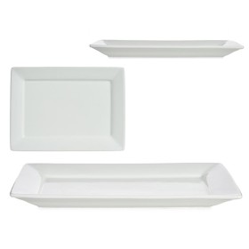 BANDEJA PORCELANA RECTANGULAR 37 CM