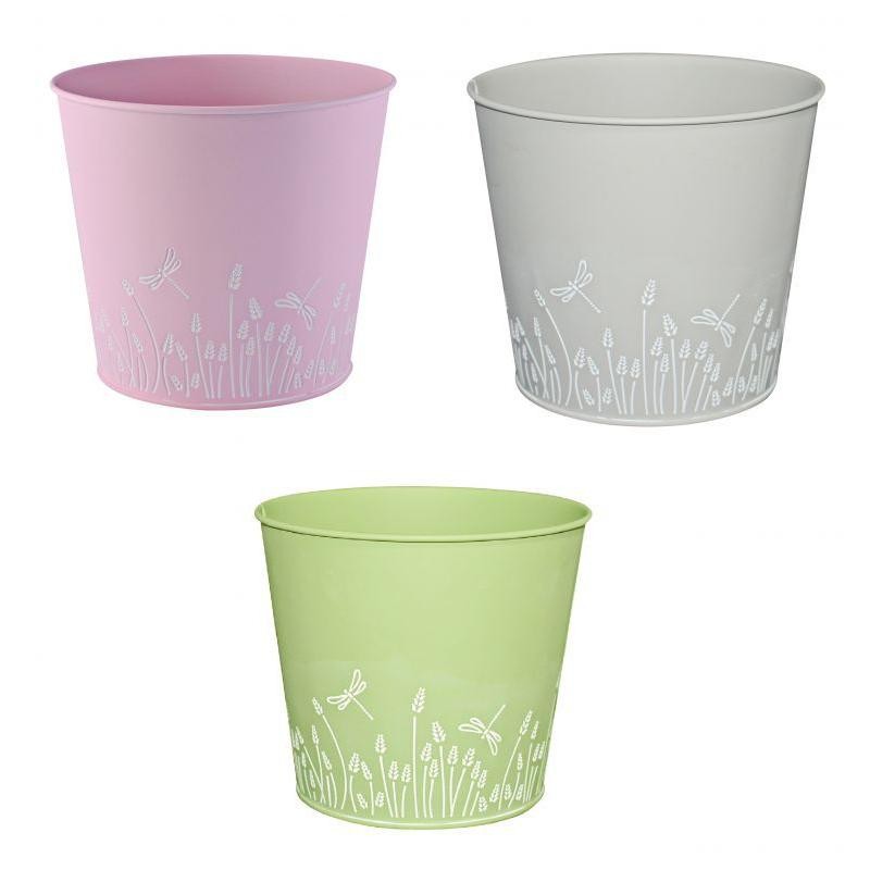 MACETA LATON 3 COL SURT 18*14*16 CM