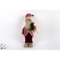 PAPÁ NOEL CON CHAQUETA DE TERCIOPELO ROSA