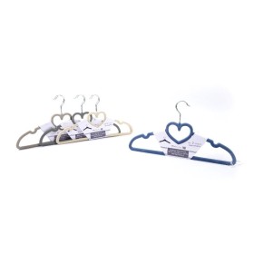 SET 2 PERCHAS PARA ROPA EN PLASTICO TERCIOPELO 42X33 CM COL SURT