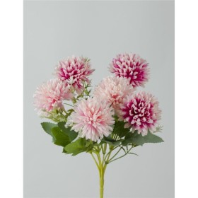 RAMO CRISANTEMO X5 30 CM FUXIA