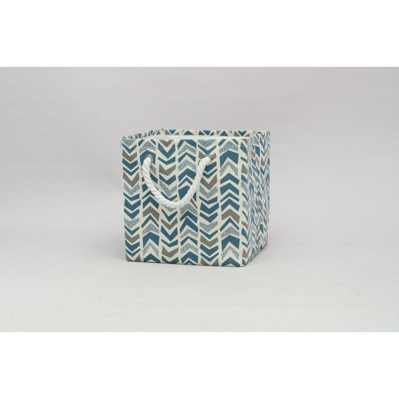 CESTA IND C/ASAS 30*30*30 AZUL/GRIS