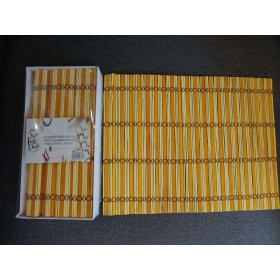 SET 4 SALAVAMANTELES BAMBU 30X40CM.               