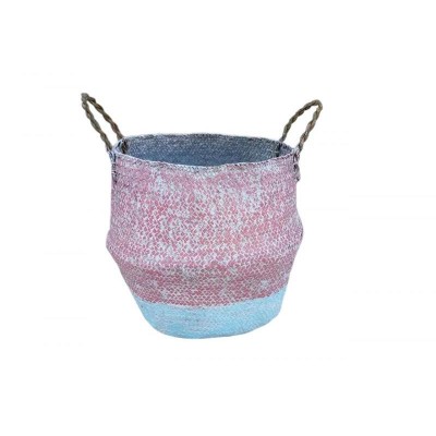 CESTO IND 38*18*34 AZUL - ROSA