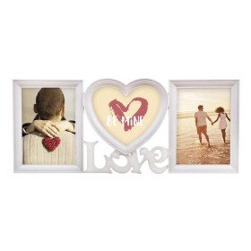 PORTAFOTO MULTIPLE LOVE 3 PVC BLANCO