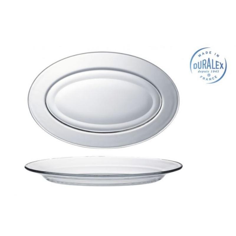 FUENTE OVAL TRANSP 31 CM LYS