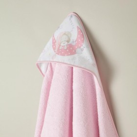 CAPA DE BAÑO 1X1 MT MOD BEAR SLEEPING ROSA