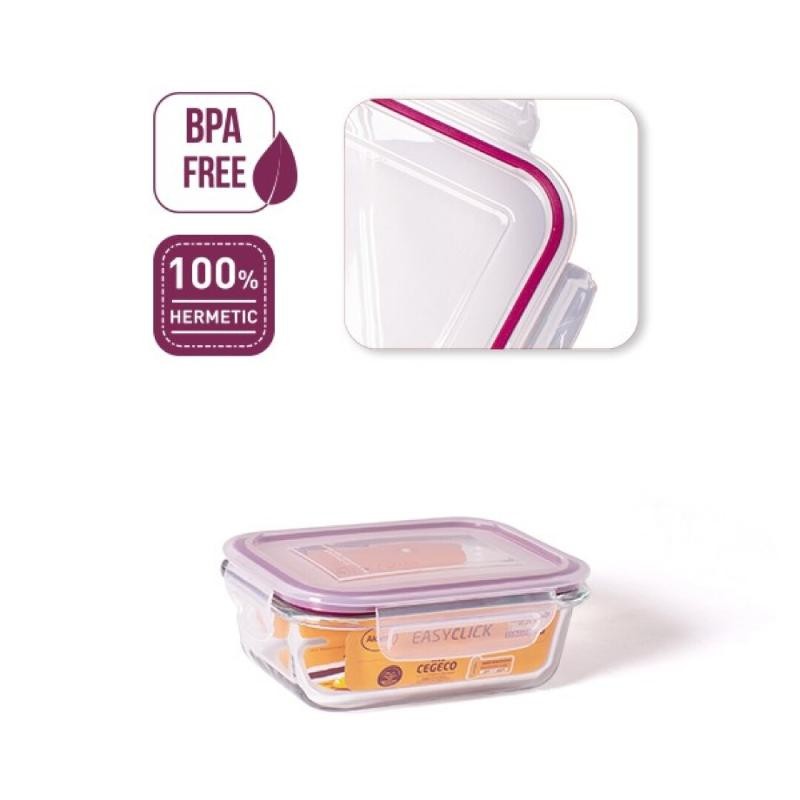 ALORNO EASYCLICK RECTANGULAR 0.35 L