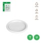 PLATO LLANO REDONDO BLANCO 22 CM REUTILIZABLE