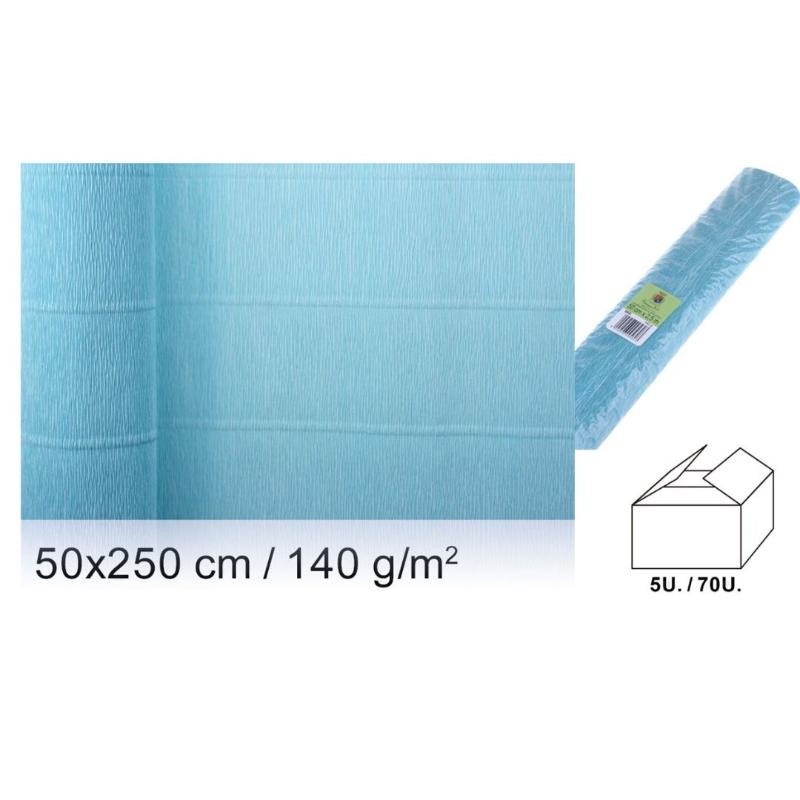 PAPEL CREPE FLORIST 140G.50*250 CM TURQUESA