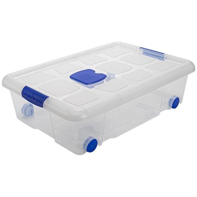 CAJA Nº 6 NEW BOX CON CIERRES ANTIPOLILLA Y RUEDAS 31 L 61.5X44X17.7 CM