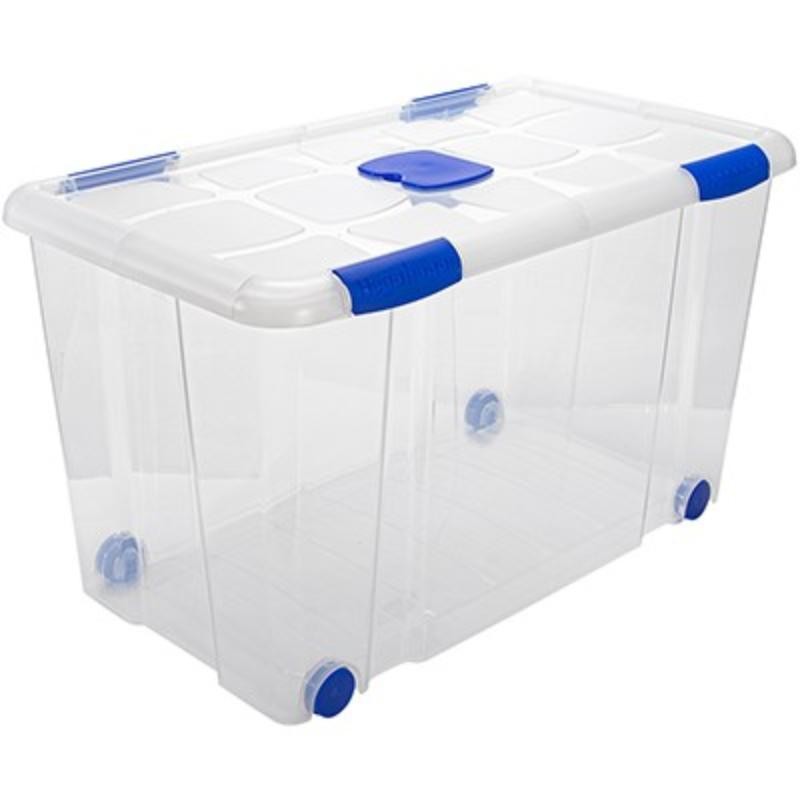 CAJA Nº 12 NEW BOX CON CIERRES ANTIPOLILLA Y RUEDAS 90 L
