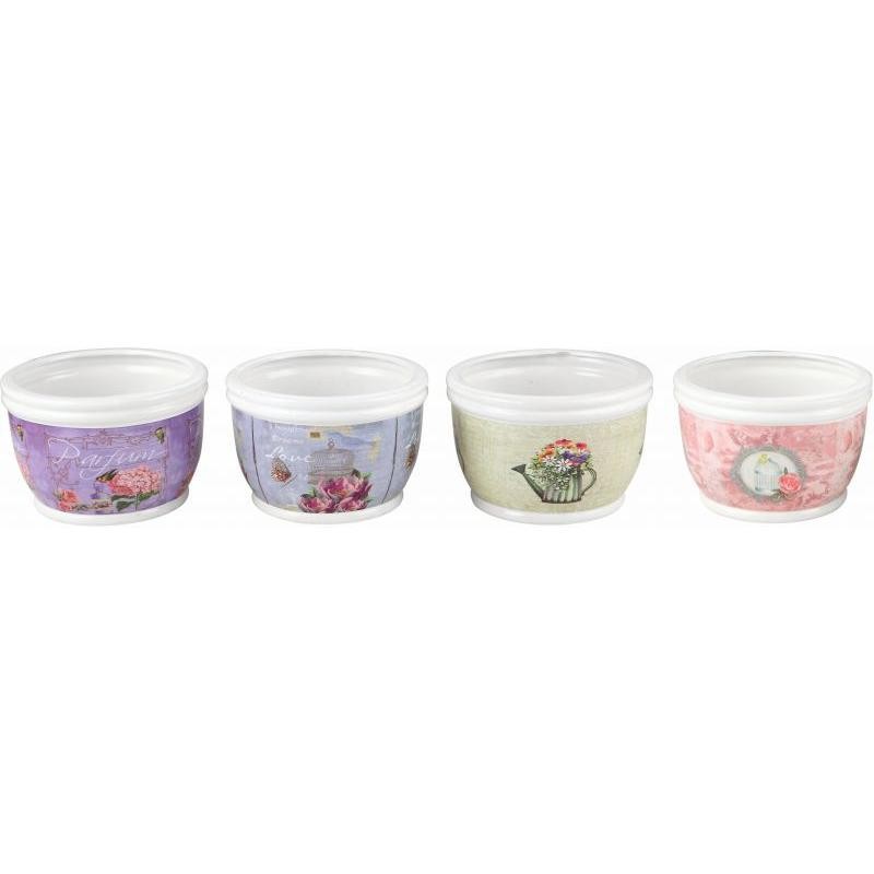 JGO 2 MACETAS 4 DEC 23*23*16 / 18*18*13 CM
