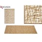 TAPETE RECTANGULAR PLASTICO DORADO