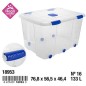 CAJA Nº 16 NEW BOX CON CIERRES ANTIPOLILLA Y RUEDAS 133 L
