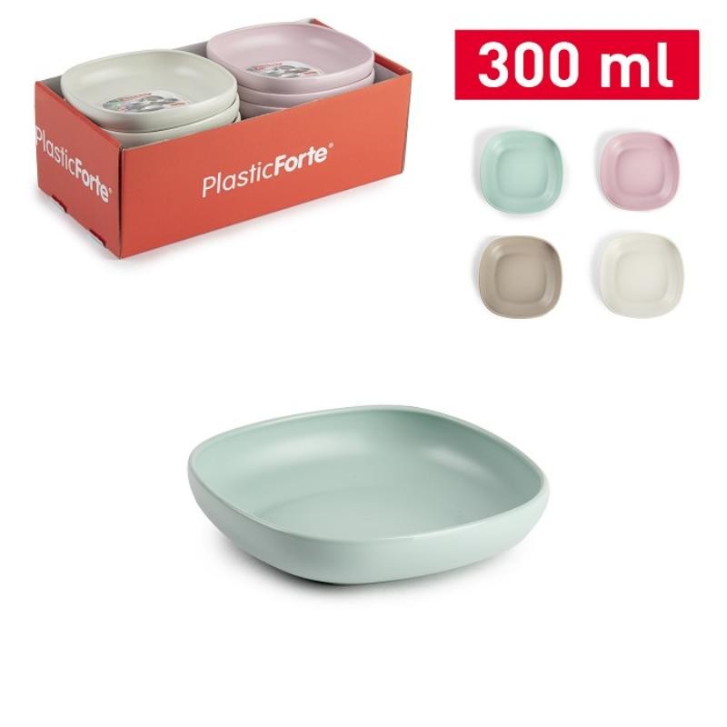 PLATO STILO CUADRADO 13 CM 300 ML