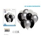 CONJUNTO GLOBOS ESPEJO PLATA