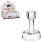 PORTAVELA DECORATIVO MEDIANO BASE COPA CRISTAL 7 X 7 X 10 CM.