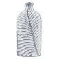 FLORERO PORCELANA BLANCO/PLATA 12*7*26H CM