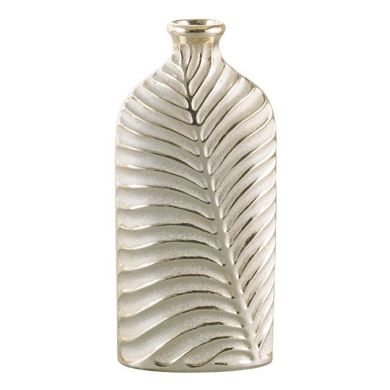 FLORERO PORCELANA ORO 16*9*36H CM