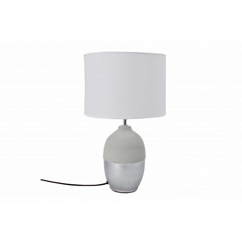 LAMPARA CERAMICA DEC PLATA 25*48 CM