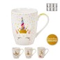 MUG UNICORNIO CORONA 300 ML SURT 3 MODELOS