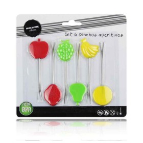 SET 6 PINCHOS PARA APERITIVOS FRUTAS
