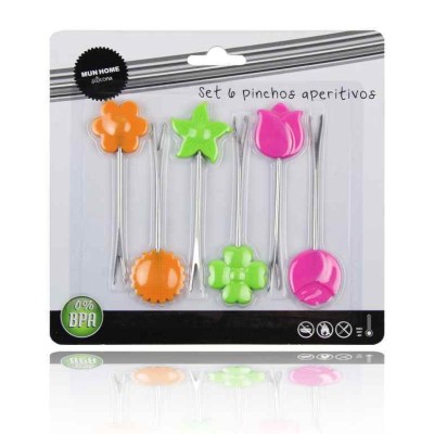 SET 6 PINCHOS PARA APERITIVOS FORMAS
