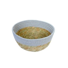 CESTA CUERDA GRIS/NAT 22*8 CM