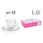 SET 6 TAZAS 95 CC C/PLATO ESPRESSO ROMA