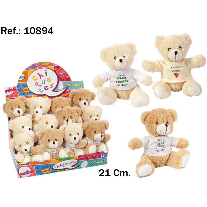 OSITO 4 LETREROS PAPA 21 CM