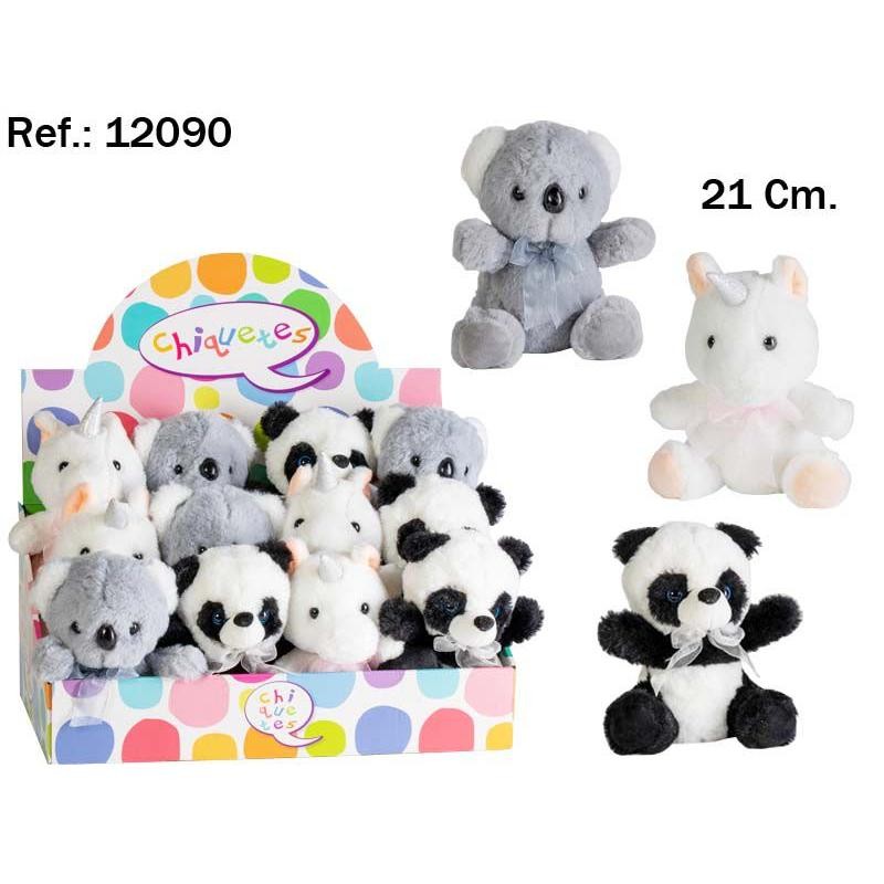 PANDA, KOALA Y UNICORNIO 21 CM