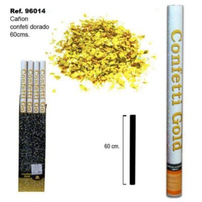 CAÑON CONFETI DORADO 60 CM