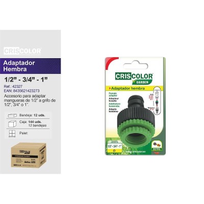 ADAPTADOR HEMBRA 1/2-3/4-1"