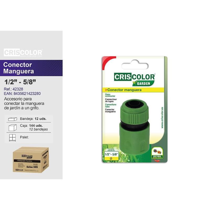 CONECTOR DE MANGUREA 1/2-5/8"