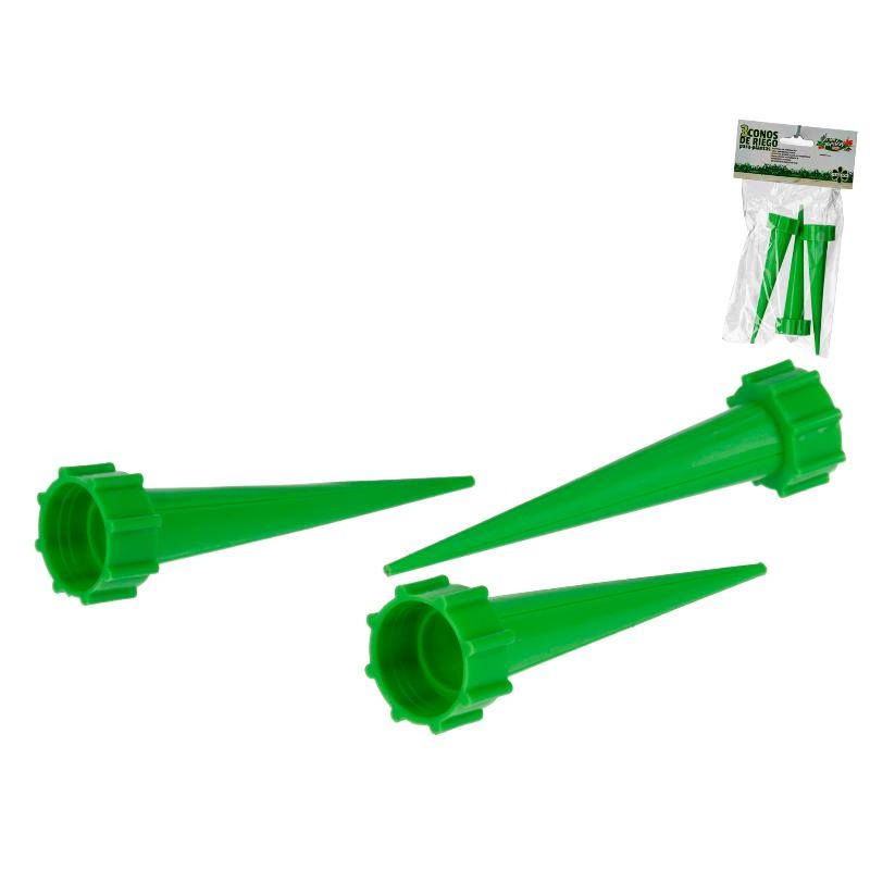 CONOS DE RIEGO X 3 PARA PLANTAR 13.5X3.5 C.