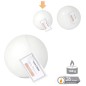 VELA BOLA PERFUMADA BLANCO 7.50 CM